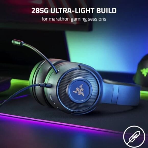 Razer Kraken V3 X Wired USB PC Gaming Headset | Black on Black | NEW/NIB!! - Picture 8 of 16